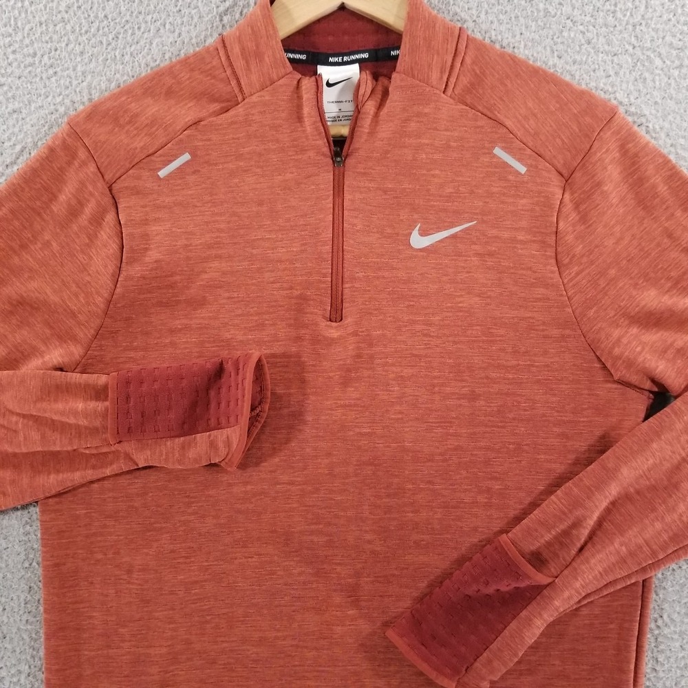Nike Pullover Mens Medium Therma Fit Repel Element 1/4 Zip Running Reflective